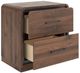Signature Design by Ashley® Fortlorn Walnut Brown 2-Drawer Nighstand-4