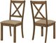 Monarch Specialties Inc. 2-Piece Brown/Walnut Side Chair Set-1