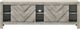 Crown Mark Valor Gray TV Stand with Sliding Door-5