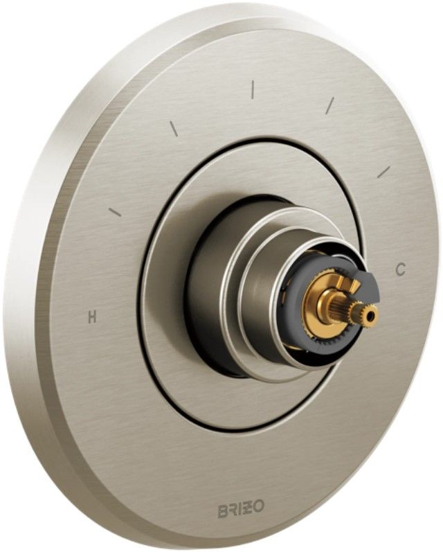 Brizo Levoir® Brilliance® Luxe Nickel® Sensori® Thermostatic Valve Trim - Less Handle-0