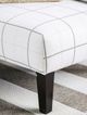 Furniture of America® Dorset Ivory Ottoman-2