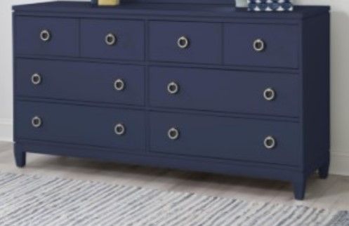 Legacy Classic Summerland Inkwell Blue 8-Drawer Dresser-2