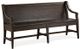 Magnussen Home® Westley Falls Graphite Bench with Back-1