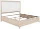 Coaster® Pembroke 5-Piece Cream/Washed Oak Eastern King Panel Bedroom Set-1