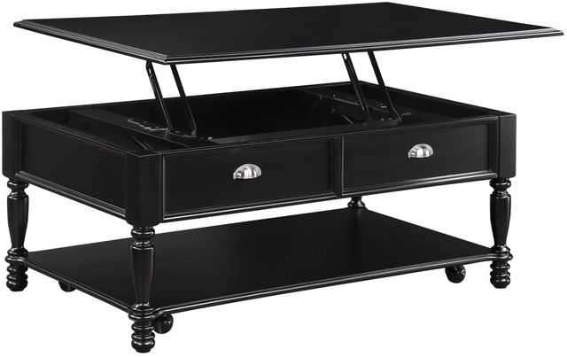 Mazin Furniture Sanders Black Lift Top Cocktail Table-1