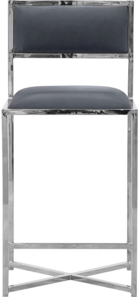 Modus Furniture Amalfi Cobalt X-Base Counter Stool with Chrome Base-2
