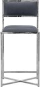 Modus Furniture Amalfi Cobalt X-Base Counter Stool with Chrome Base-2