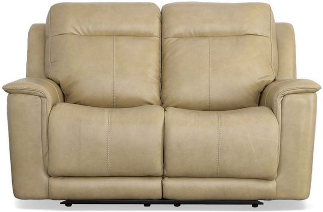 Flexsteel® Miller Latte Power Reclining Loveseat with Power Headrests and Lumbar-1