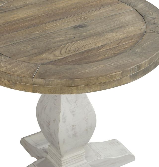 Martin Svensson Napa Natural End Table with White Stain Base-2