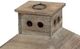 A & B Home Graca 2-Piece Brown Square Temple Garden Candle Lantern Set-3