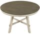 Homelegance® Ogden Brown Round Dining Table with White Base-3