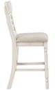 Homelegance® Alburgh Antique White/Light Gray Counter Height Chair-3