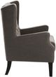 Olliix by Madison Park Grey Maxwell Button Tufted Wing Chair-2