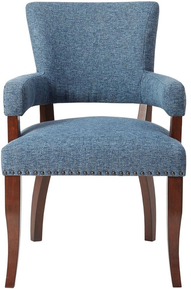 Olliix by Madison Park Blue Dawson Arm Dining Chair-1