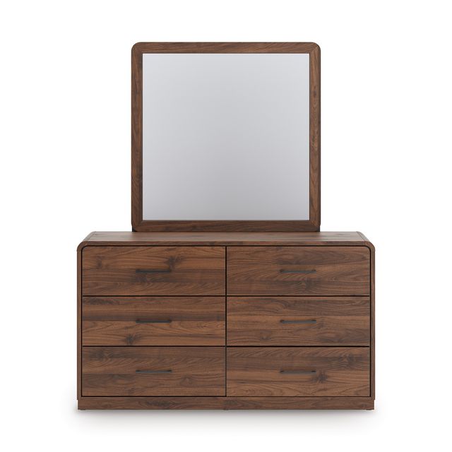 Signature Design by Ashley® Fortlorn Walnut Brown Dresser and Mirror-1