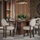 TOV Furniture Sulley Cream/Dark Brown Dining Chair-1