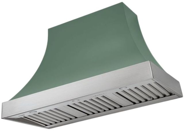 AGA Cascade 48" Mineral Green Wall Mounted Range Hood  with Brushed Nickel Trim-0