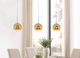 Cal® Lighting & Accessories Amber/Yellow Mini Pendant-1