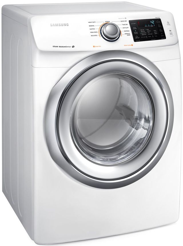 Samsung 7.5 Cu. Ft. White Front Load Gas Dryer-2