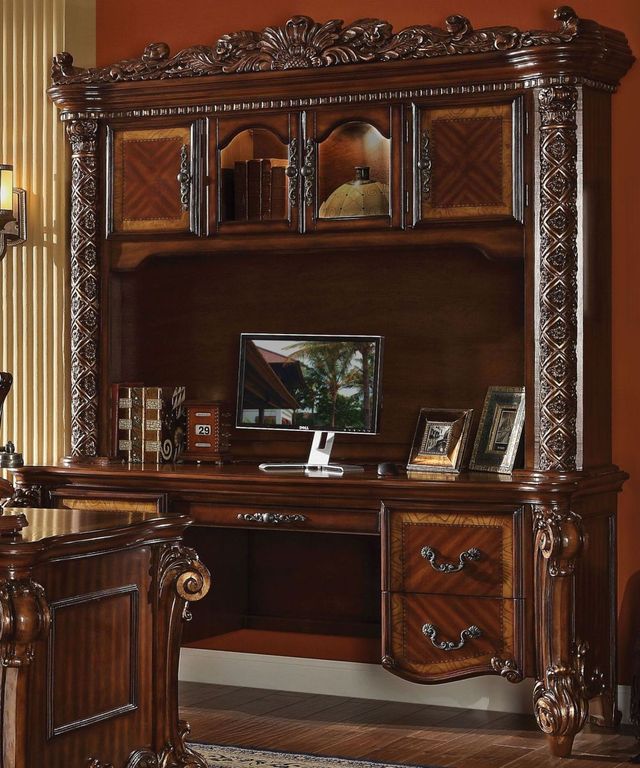 ACME Furniture Vendome 2-Piece Cherry Computer Desk and Hutch Set-2