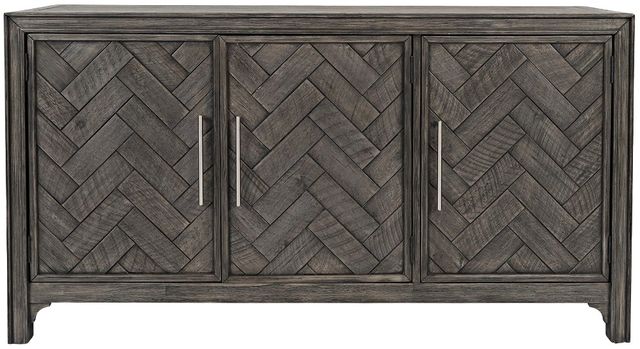 Jofran Inc. Gramercy Platinum 3-Door Accent Cabinet-2