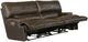 Catnapper® Wembley Steel Leather Power Lay Flat Reclining Sofa with Power Adjustable Headrest-2