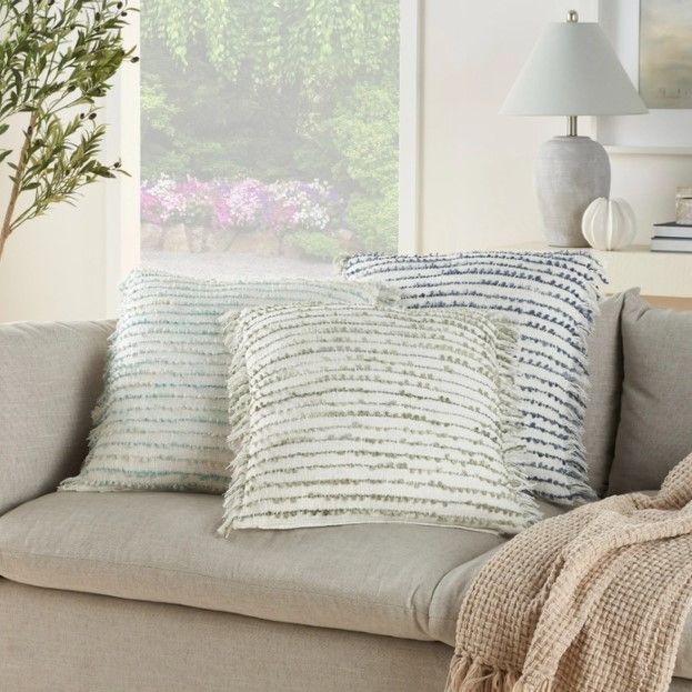 Nourison Home™ Lifestyle Navy 20" Throw Pillow-4