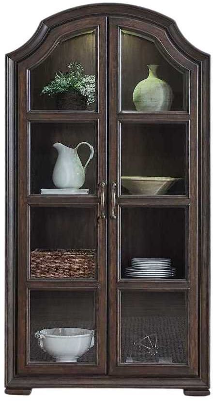 Liberty Furniture Provence Park Chateau Brown Bunching Display Cabinet-0