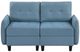 Homelegance® Garren Blue Loveseat-2