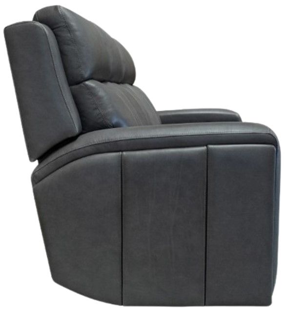 Flexsteel® Wyatt Gunmetal Gray Power Reclining Sofa with Power Headrests and Lumbar-3