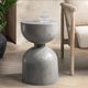 Classic Home Adna Dark Gray Concrete Outdoor Accent Table-1