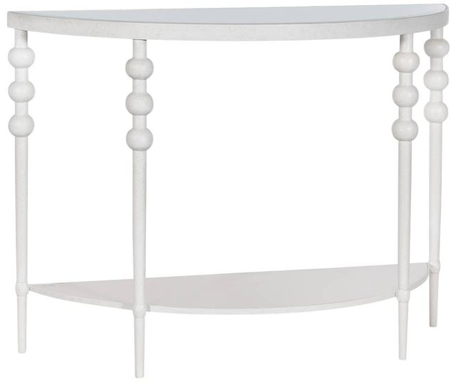 Hooker® Furniture Melange On The Bright Side White Demilune Console Table-0