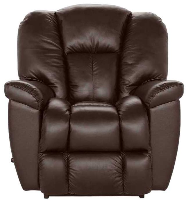 La-Z-Boy® Maverick Dark Chocolate Leather Manual Rocking Recliner-1