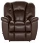 La-Z-Boy® Maverick Dark Chocolate Leather Manual Rocking Recliner-1