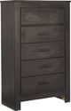 Signature Design by Ashley® Brinxton 5-Piece Charcoal Full Panel Bed Set-4