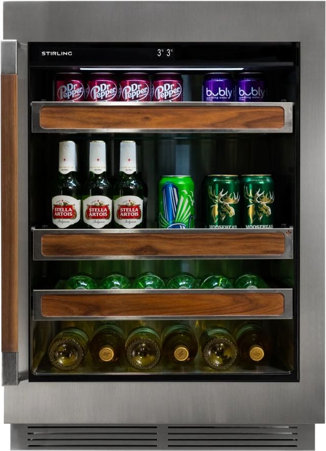 Stirling 5.3 Cu. Ft. Stainless Steel Built In Beverage Center -0