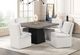 Furniture of America® Broager Rustic Oak Square Dining Table with Dark Walnut Base-1