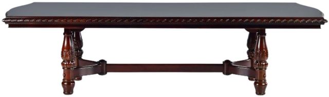 Steve Silver Co. Antoinette Brown Cherry Pedestal Dining Table with Leaf-3