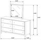 Coaster® Wilkes Dark Cocoa Dresser and Mirror-2