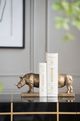 A & B Home Copper Rhinoceros Bookends-4