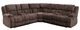 Mazin Furniture Presley Brown Power Reclining 3-Piece Modular Sectional with Consoles-0