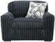 Signature Design by Ashley® Midnight-Madness Gunmetal Chair and a Half-2
