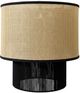 Dovetail Furniture Lumora Black/Natural Pendant Light-1