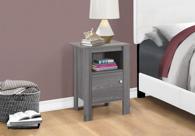 Monarch Specialties Inc. Grey Side Table-3
