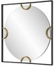 Uttermost® Hinson Black/Gold Square Mirror-4