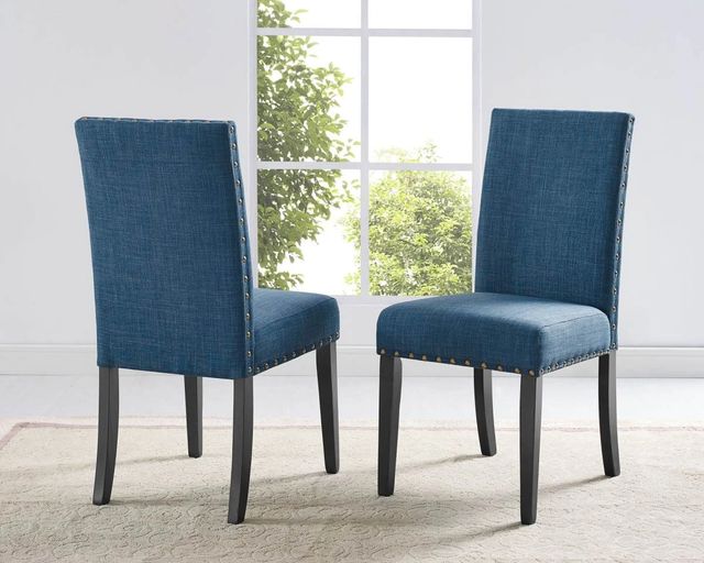 Brassex Inc. Avery 2-Piece Blue Side Chair Set-3