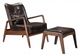 Zuo® Bully Brown Lounge Chair and Ottoman-0