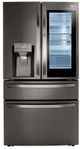 LG 36 in. 29.5 Cu. Ft. PrintProof™ Black Stainless Steel French Door Refrigerator-0
