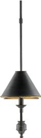Currey & Company Prosperity French Black Rectangular Chandelier-2