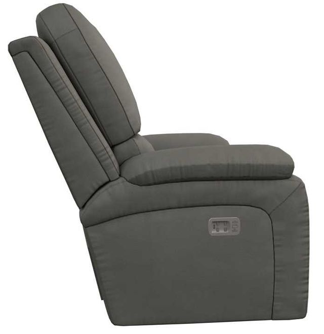 La-Z-Boy® Greyson Blue Grey Leather Power Wall Recliner with Headrest and Lumbar-2